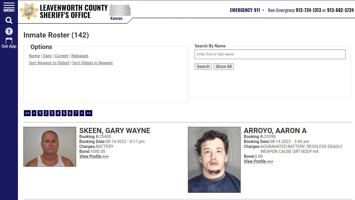 Inmate Roster - Leavenworth County Sheriff's Office